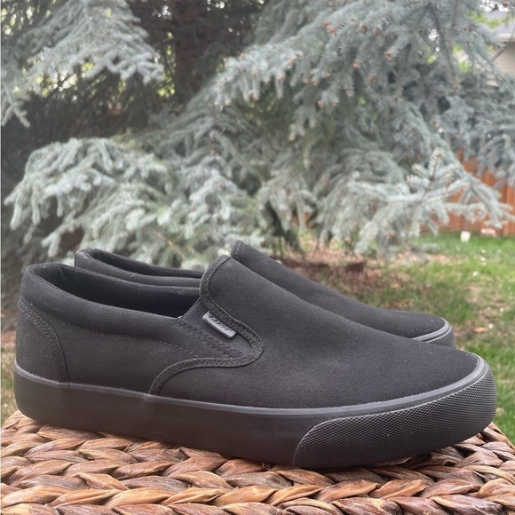 Lugz Other - NEW Lugz Men’s Slip Resistant Clipper Slip-On. Black on Black Canvas Sneaker